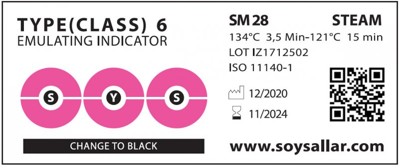 Class 6 Buhar Kimyasal İndikatör 3,5 Dk